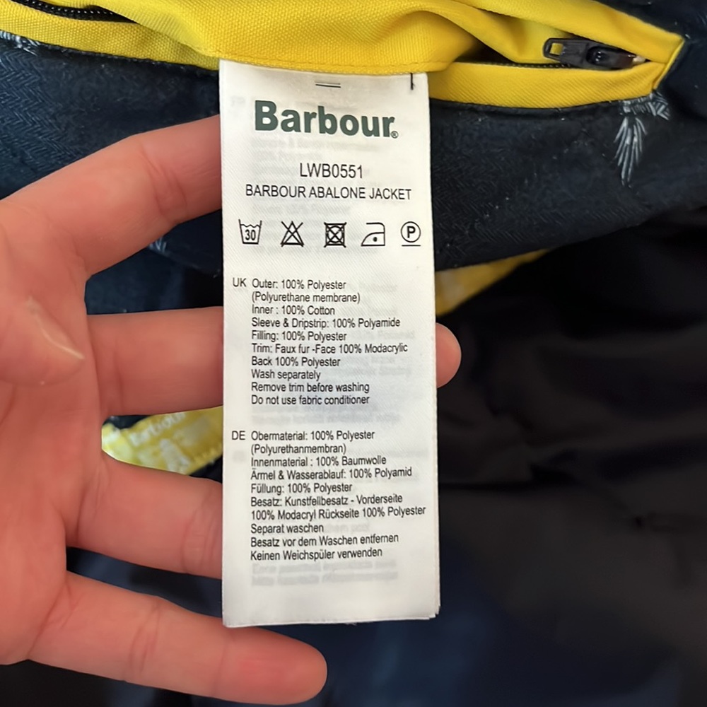 Barbour Abalone Jacket - Picture 11 of 16